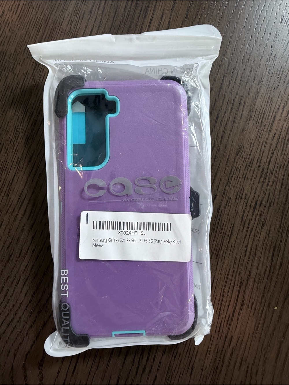Purple/Sky Blue Protective Phone Case for Samsung Galaxy S21